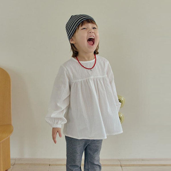 Love Blouse Korean toddler blouse in black made in Korea