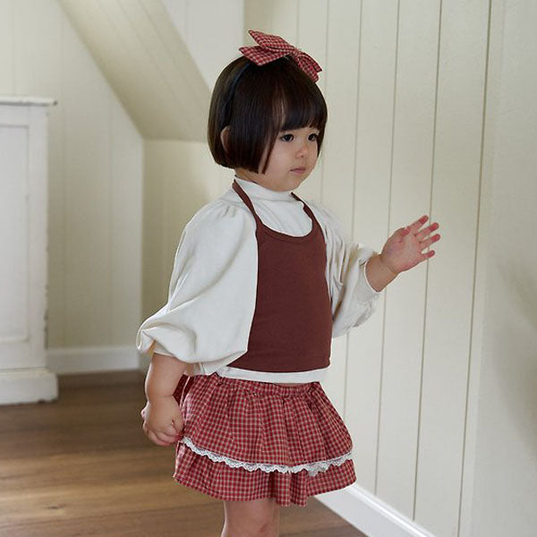 Belly Turtleneck Tee Korean toddler turtleneck in cream made in Korea