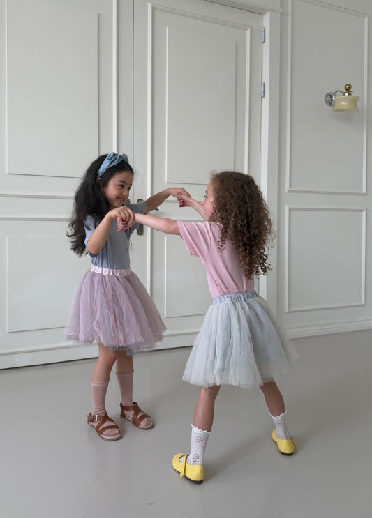 Veil Skirt Korean toddler skirt in mint made in Korea