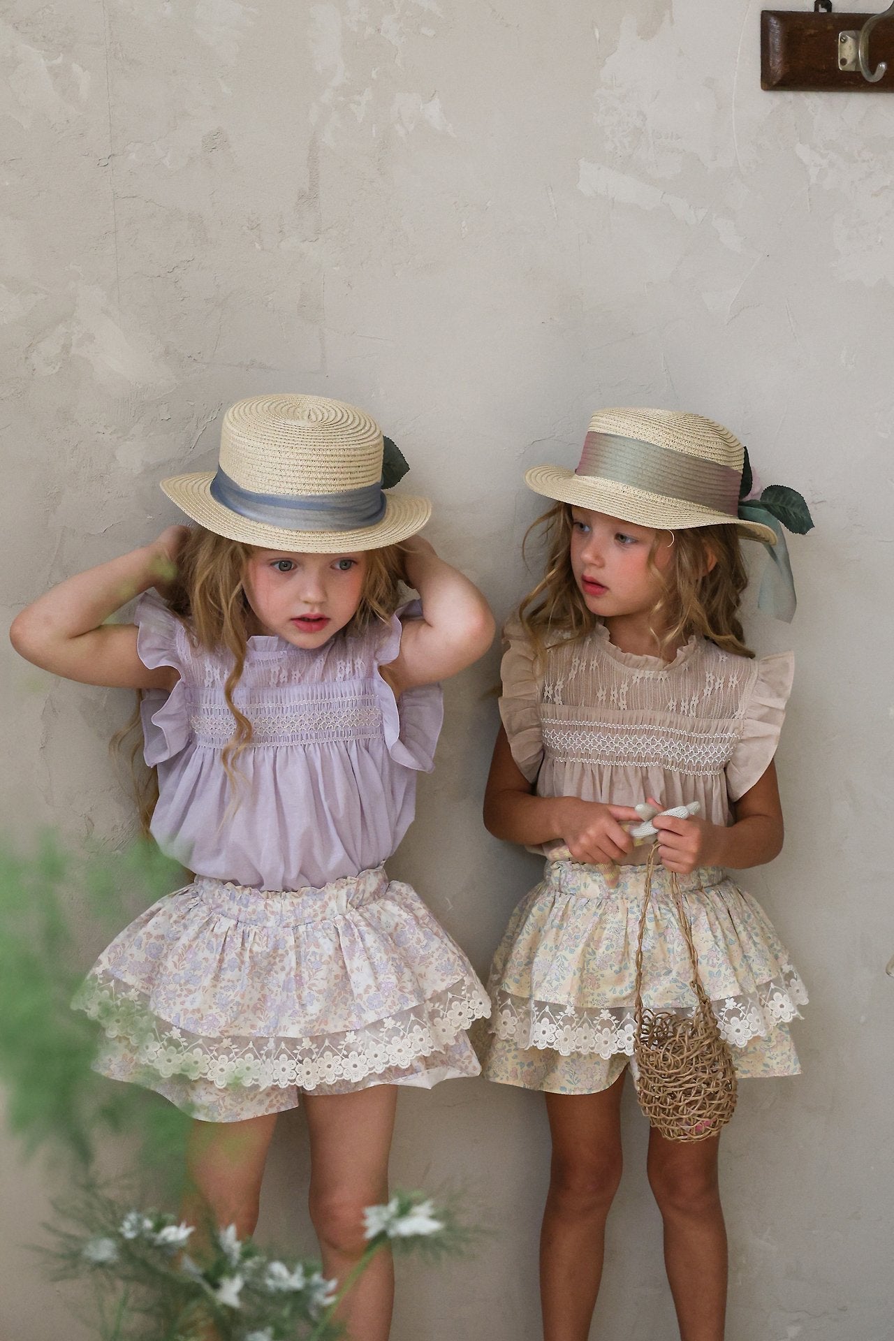 Jessica Blouse Korean toddler blouse in ivory made in Korea