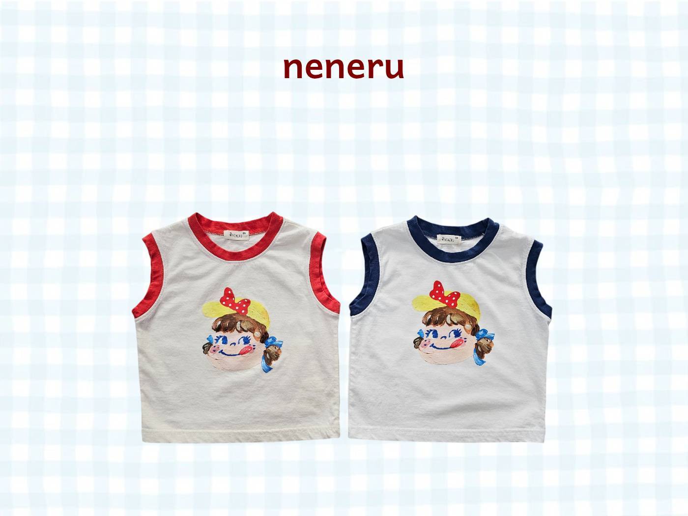 Bobo Tank Top Korean infant tank top in red made in Korea