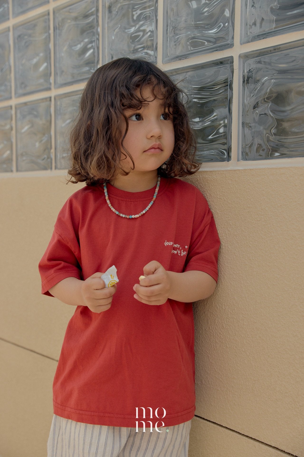 Dear Summer Short Sleeve Tee Korean toddler t-shirt in sky blue made in Korea