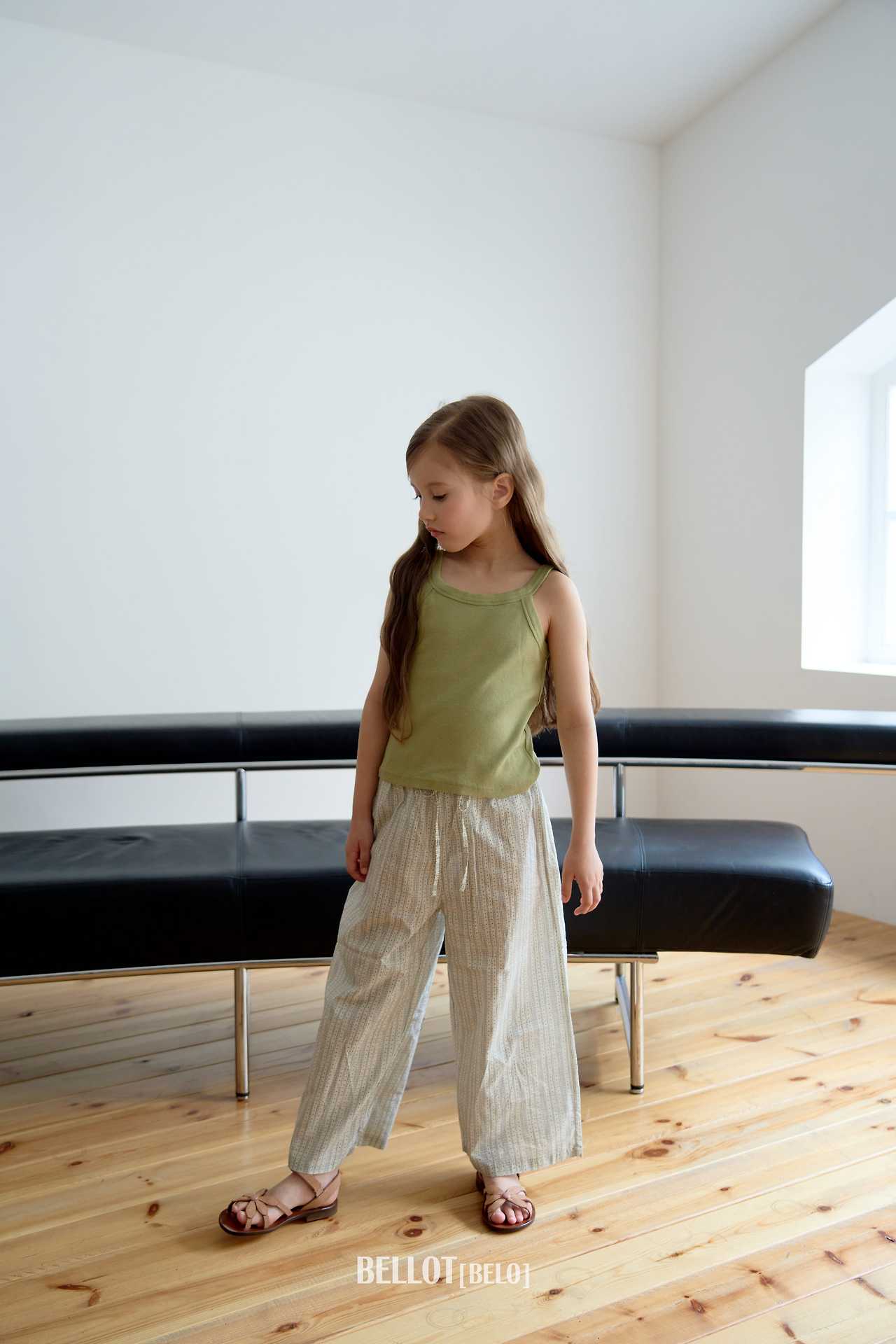 Abel Pants Korean toddler pants in gray made in Korea