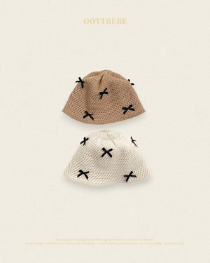 Ribbon Straw Bucket Hat