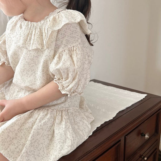 Ciel Collar Blouse Korean infant blouse in beige made in Korea