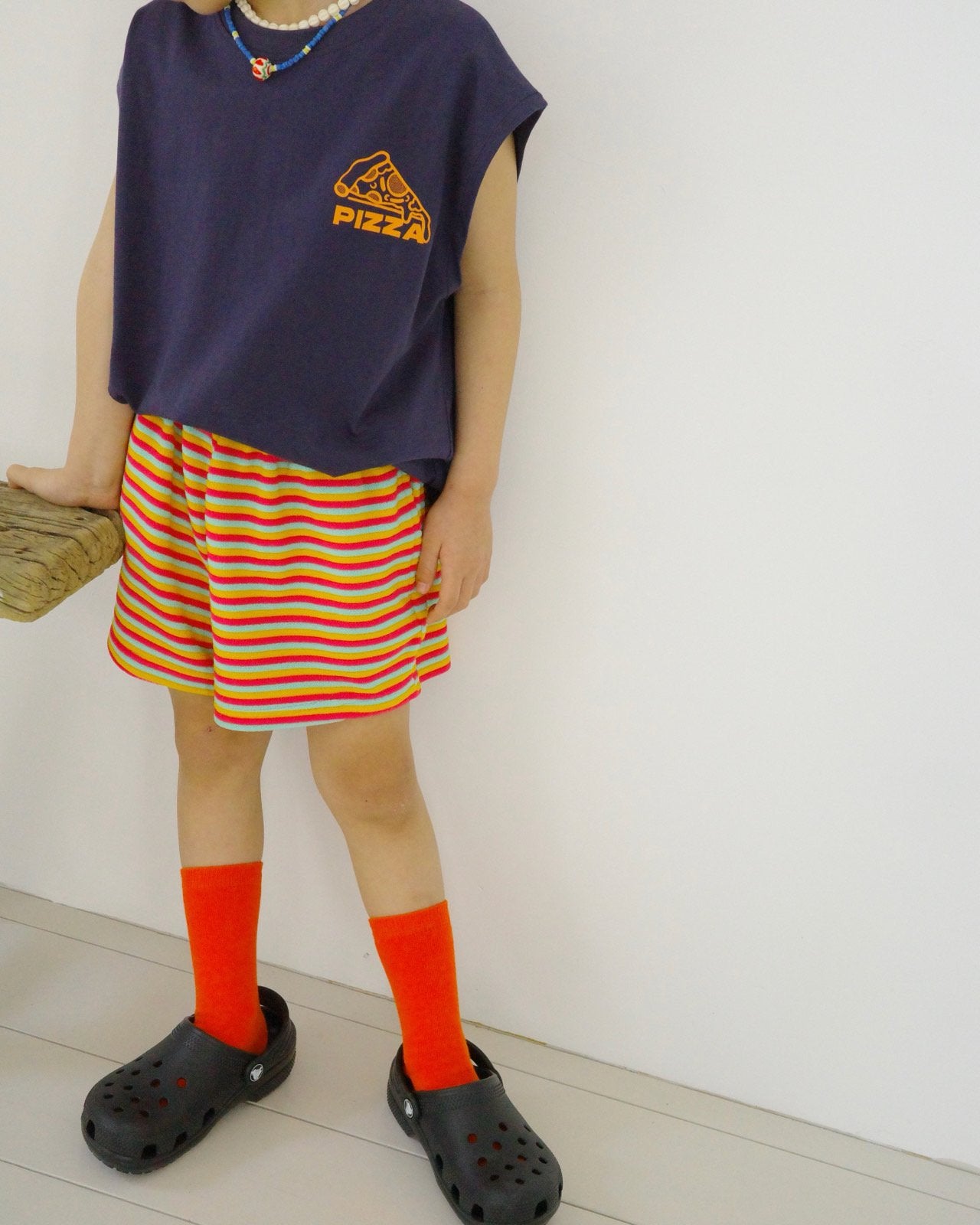 Jelly Stripe Shorts Korean toddler shorts in pink made in Korea