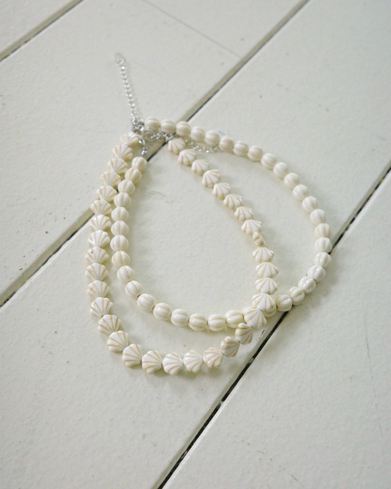 Seashell Necklace Korean toddler  in shell made in Korea