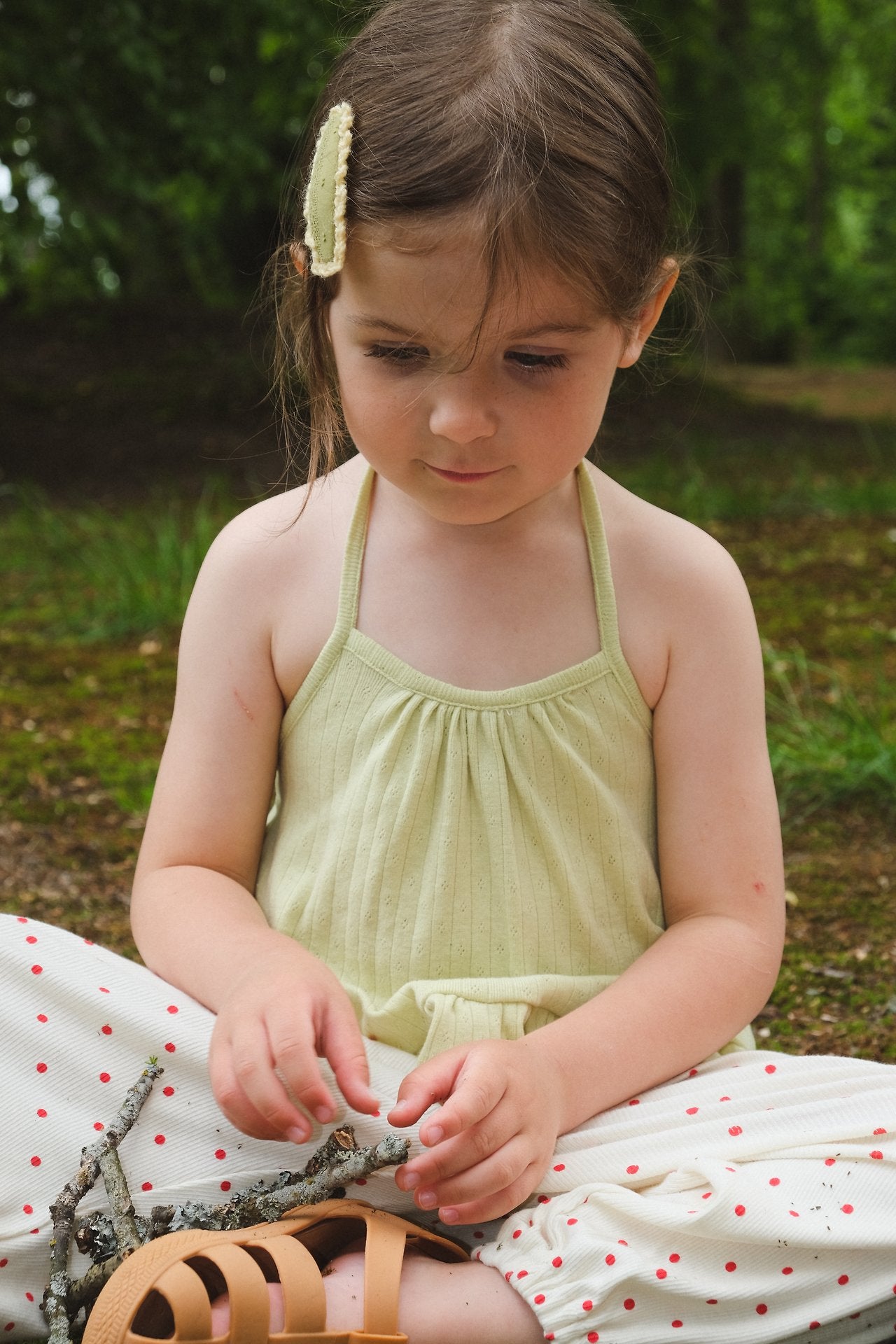 Halter Tank Top Korean infant tank top in red made in Korea