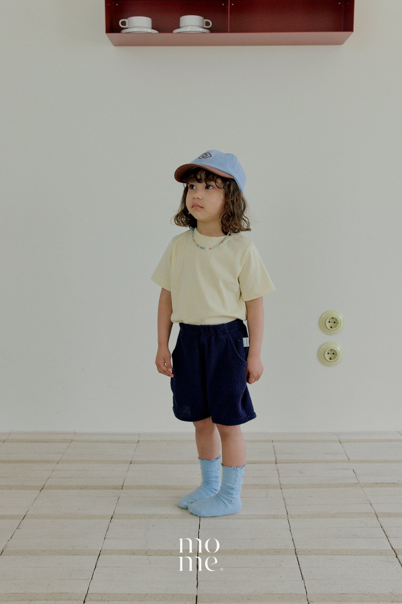 Short Sleeve Tee Korean toddler t-shirt in yellow made in Korea