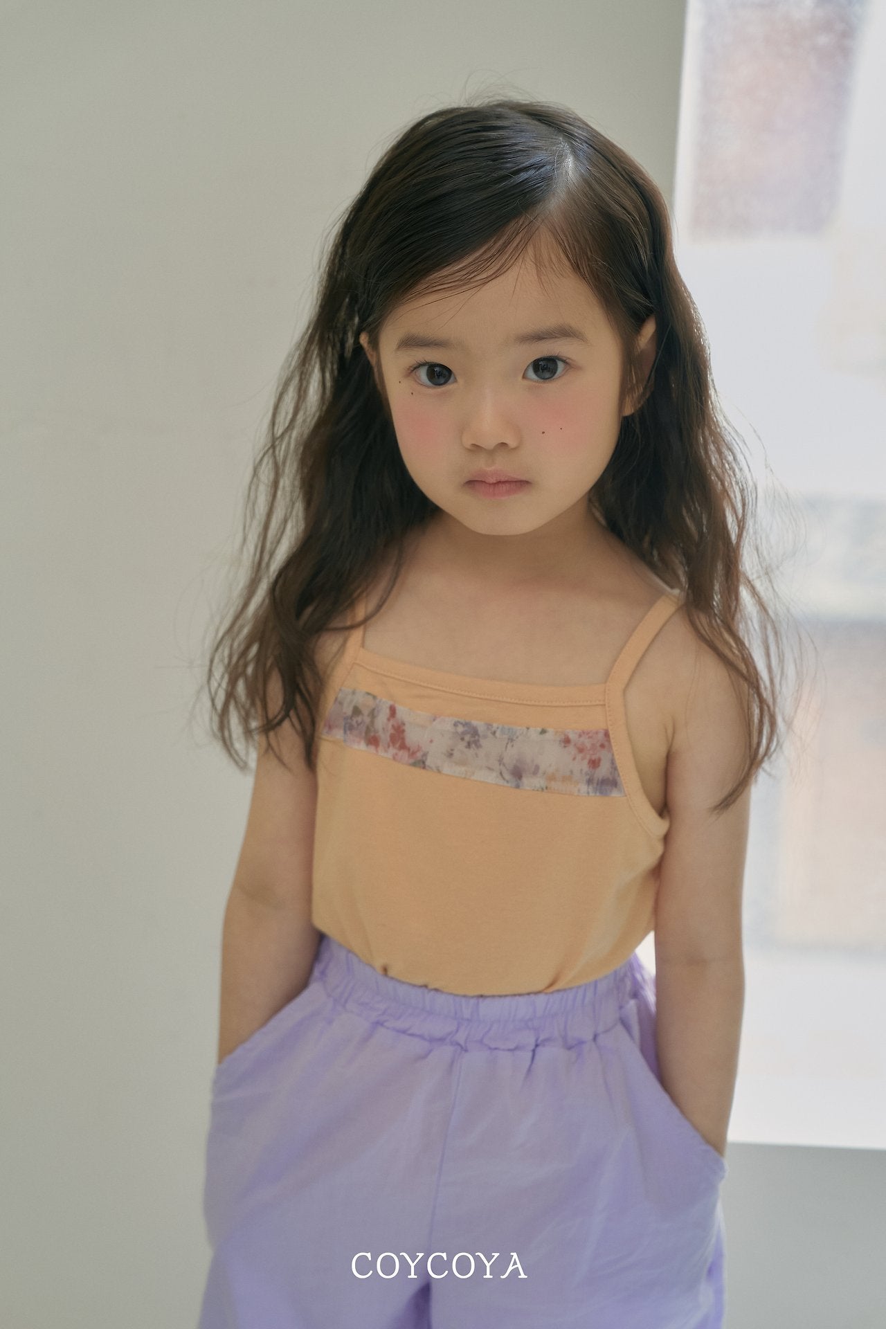 Boutique Tank Top Tee Korean toddler t-shirt in magenta made in Korea