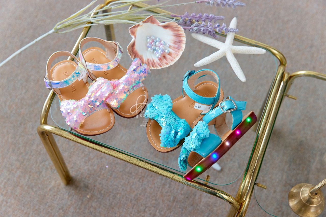 Y777 Maddy Sandals Korean toddler shoes in blue made in Korea