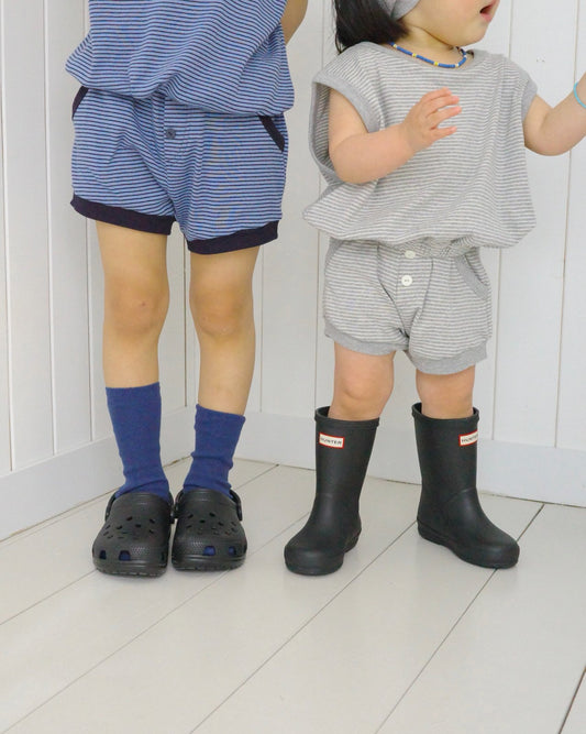 Cracker Pumpkin Pants Korean toddler pants in heather made in Korea