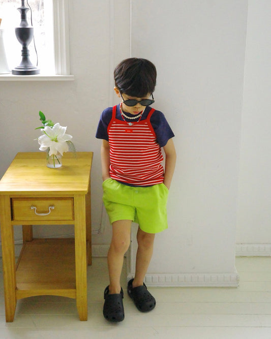 Taco Pants Korean toddler pants in white made in Korea