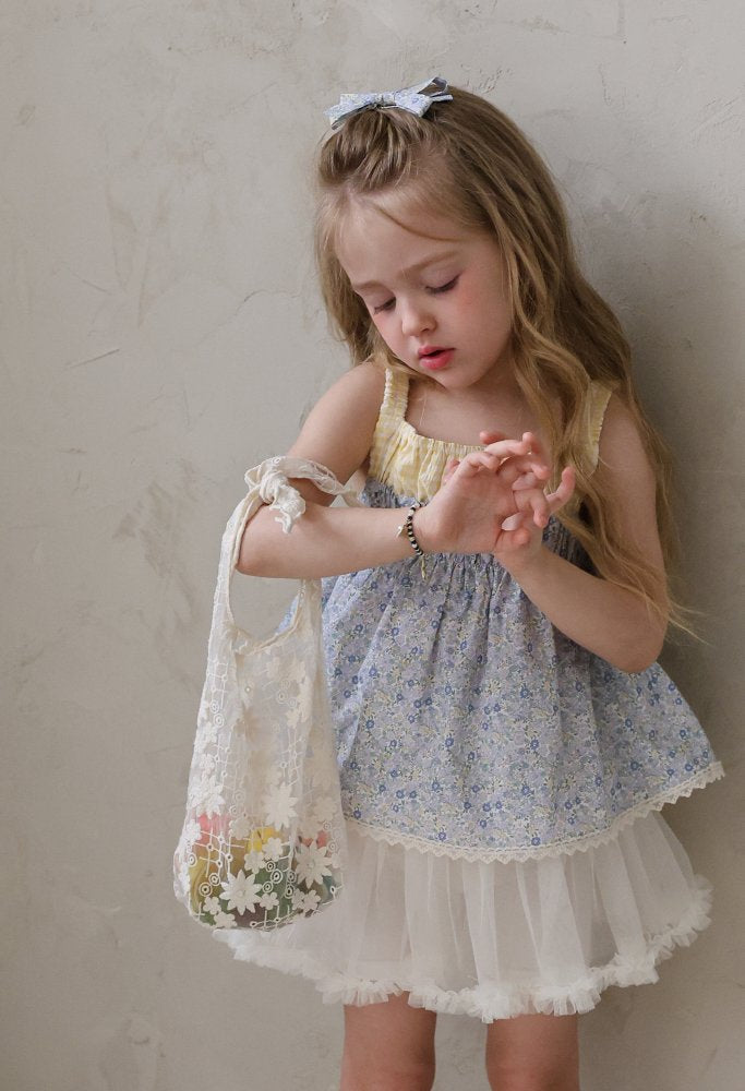 Riena Lace Mini Bag Korean toddler accessory in solid color made in Korea