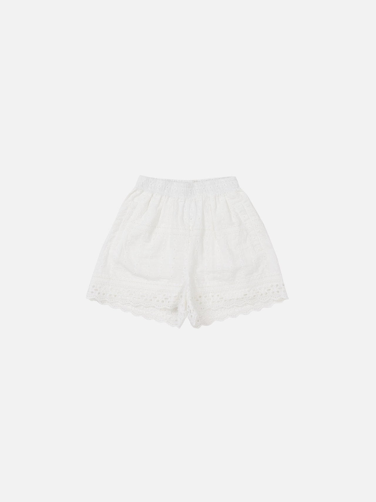 Mansion Bermuda Shorts Korean toddler shorts in ivory made in Korea