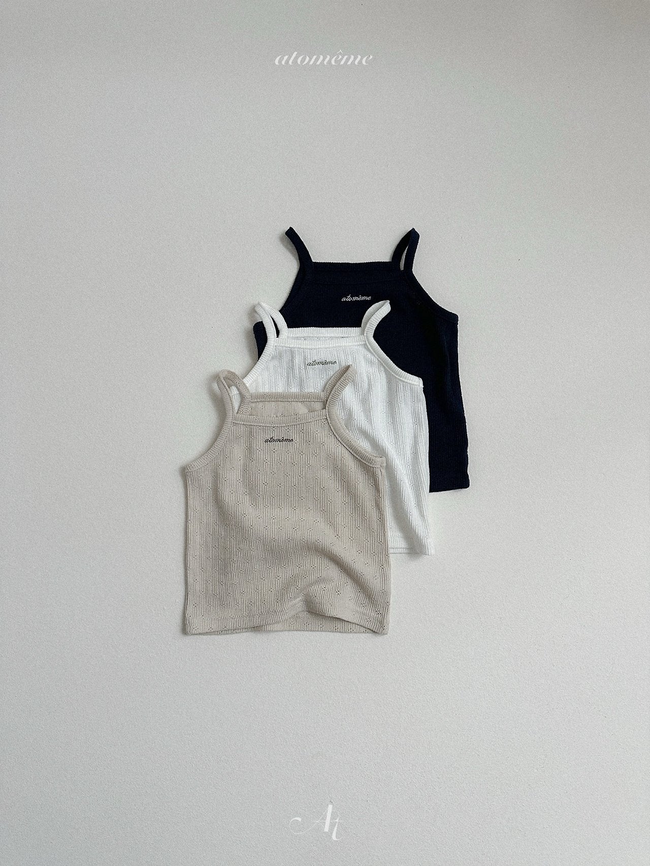 Parfait Tank Top Tee Korean toddler t-shirt in ivory made in Korea