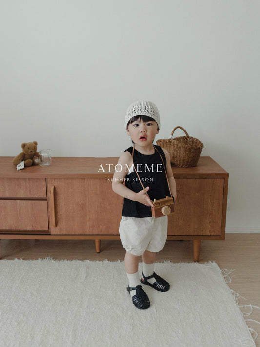 Popo Pants Korean toddler pants in beige made in Korea