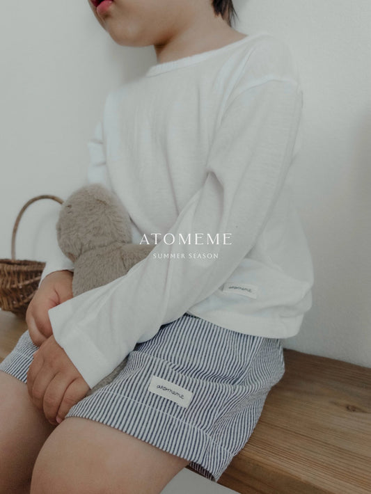 With Summer Tee Korean toddler t-shirt in ivory made in Korea