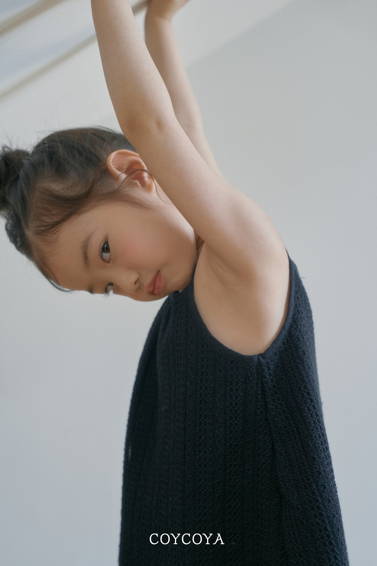 Knitted Dress Korean toddler dress in ecru made in Korea