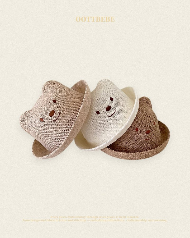 Dory Bucket Hat Korean infant accessory in beige made in Korea
