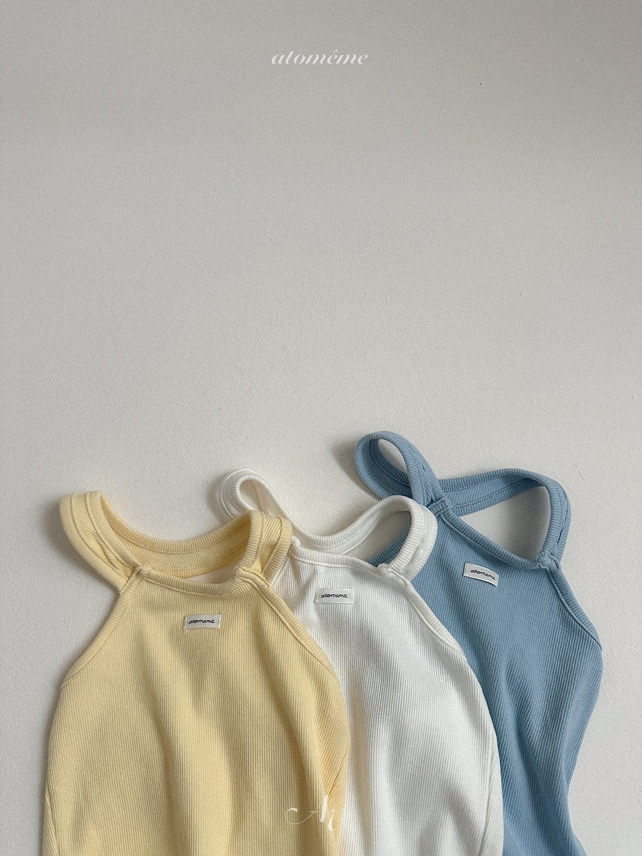 Renee Tank Top Korean toddler tank top in ivory made in Korea