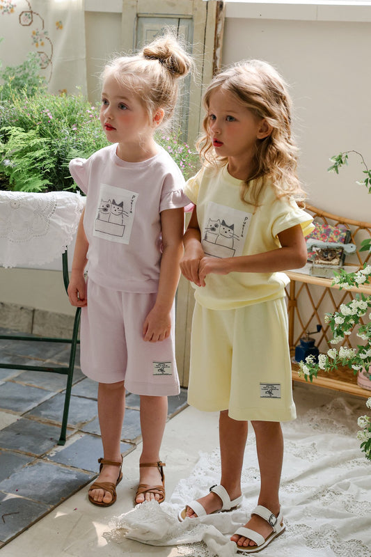 Lolo Pants Korean toddler pants in yellow made in Korea