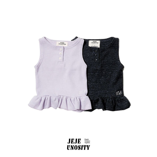 Buff Tank Top Korean toddler tank top in purple made in Korea
