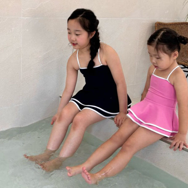 Loghul Swimsuit Korean toddler swimsuit in navy made in Korea