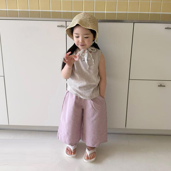 Sunny Tank Top Korean toddler tank top in beige made in Korea