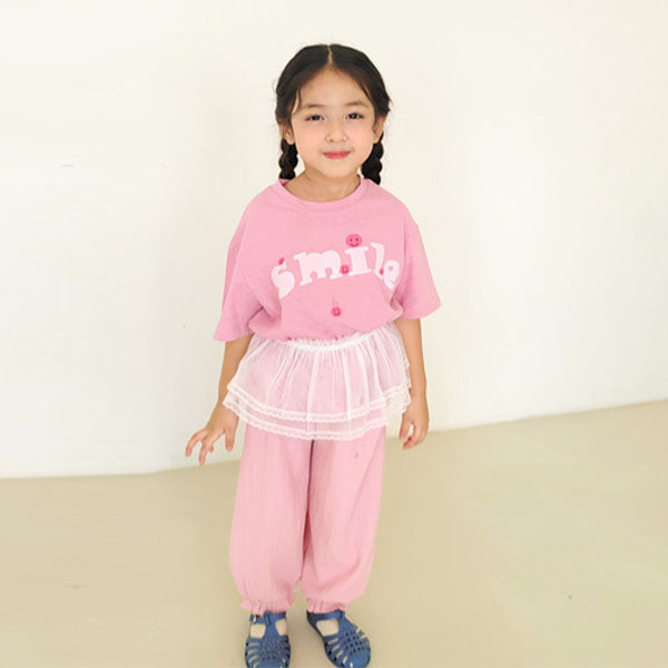 Lace Skirt Korean toddler skirt in ivory made in Korea