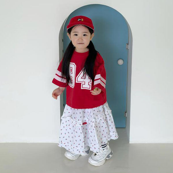 94 Line Tee Korean toddler t-shirt in navy made in Korea