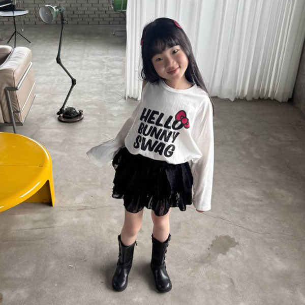 Pocari Skirt Korean toddler skirt in ivory made in Korea