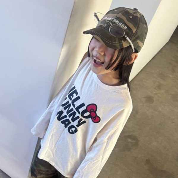 Chrome Ball Cap 1 Korean kids accessory in denim made in Korea