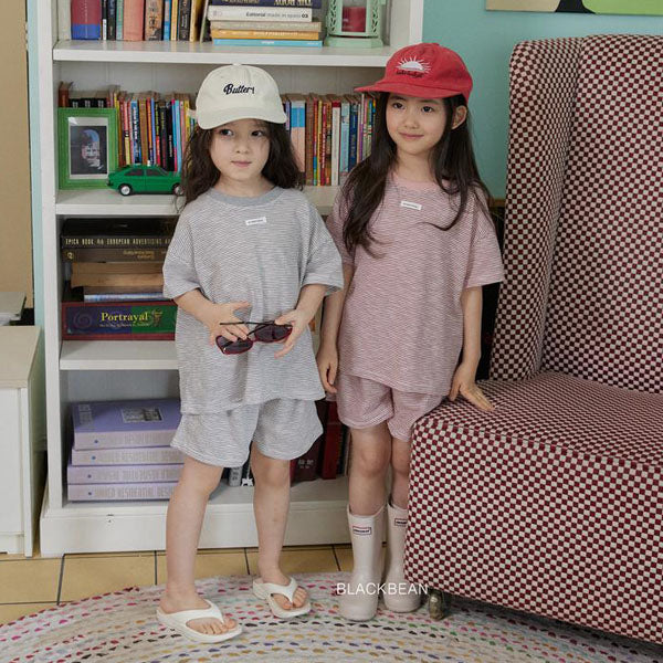Maldives Set Korean toddler set in pink made in Korea