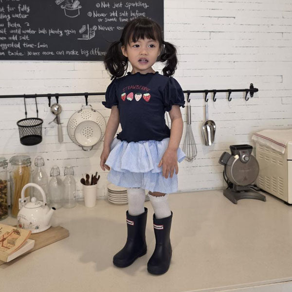 Jelly Skirt Pants Korean toddler skirt in sky blue made in Korea
