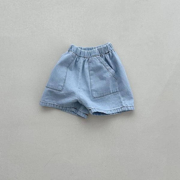 217 Soda Baby Jeans Korean infant pants in blue denim made in Korea