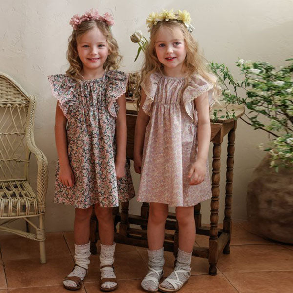 Roda Dress Korean toddler dress in pink made in Korea