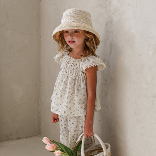 Sio Blouse Korean toddler blouse in pink made in Korea
