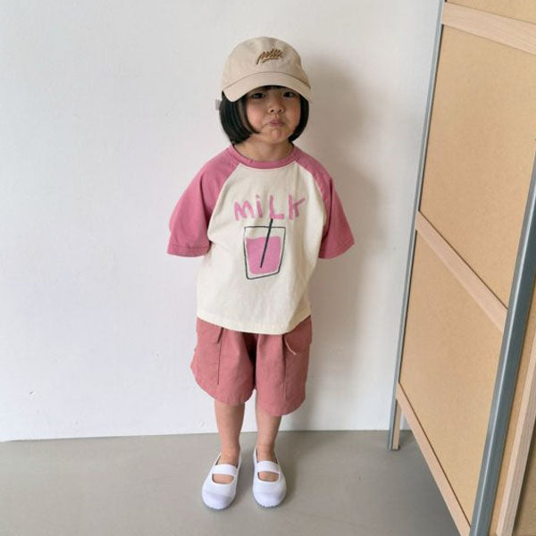 Work Cargo Pants Korean toddler cargos in brown made in Korea