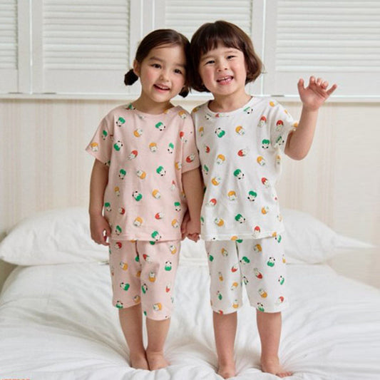Animal Loungewear Korean toddler loungewear in ivory made in Korea