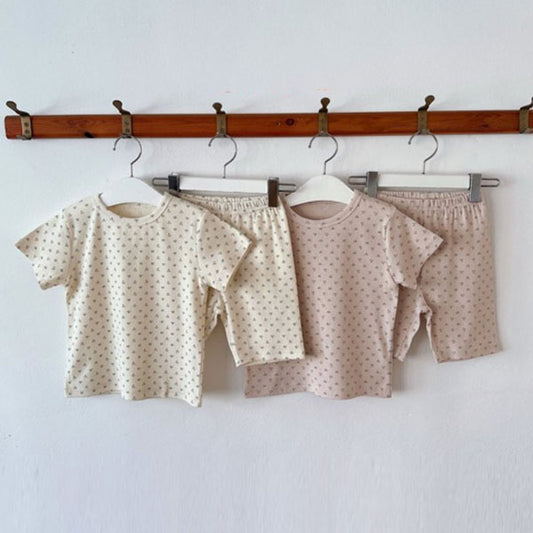 Tulip Loungewear Korean toddler loungewear in ivory made in Korea