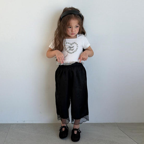 Swing Lace Pants Korean toddler pants in ivory made in Korea