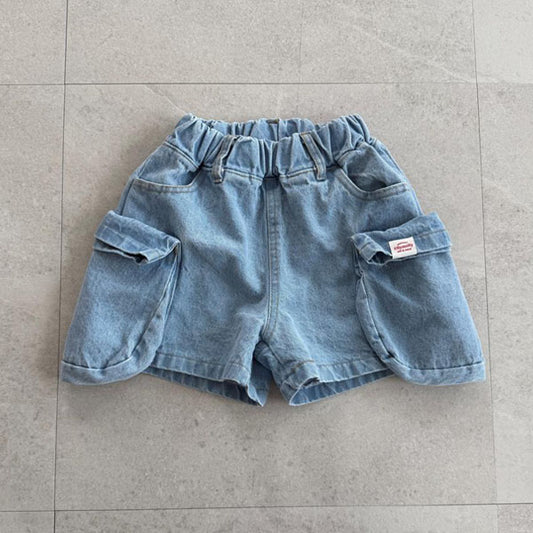Nomad Cargo Pants Korean toddler cargos in medium blue made in Korea