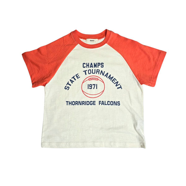 Champs Raglan Tee Korean toddler t-shirt in navy made in Korea
