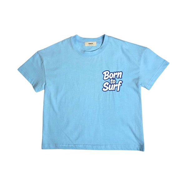 Born to Surf Tee Korean toddler t-shirt in orange made in Korea