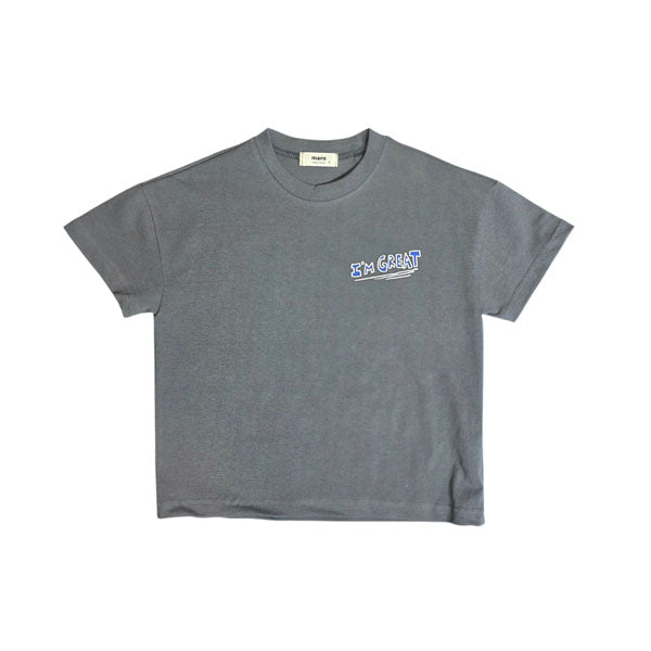 Great Tee Korean toddler t-shirt in dark gray made in Korea