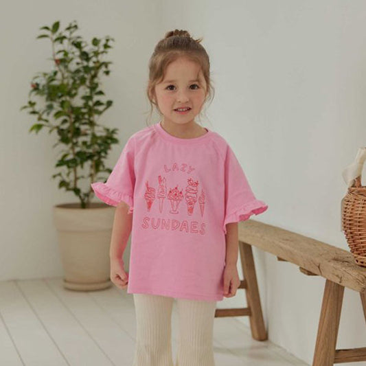 Parfait Tee Korean toddler t-shirt in yellow made in Korea