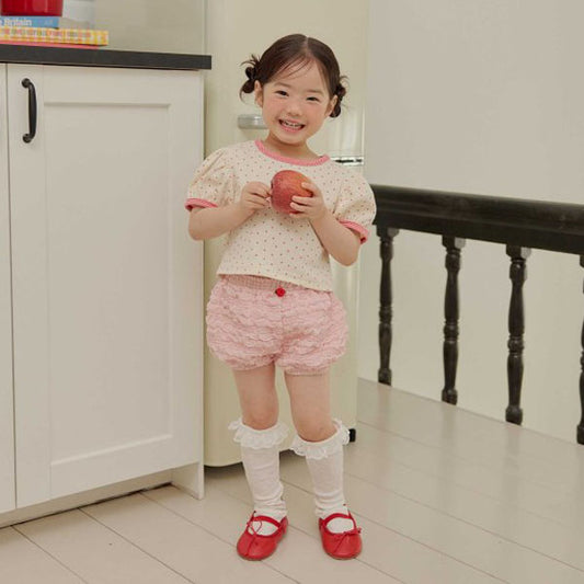Bubble Shorts Korean toddler shorts in pink made in Korea