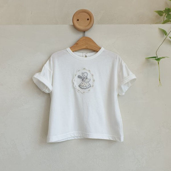 Lily Tee Korean toddler t-shirt in one color made in Korea