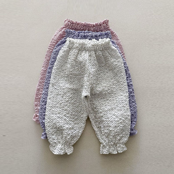 Puff Sausage Pants Korean toddler pants in ivory made in Korea